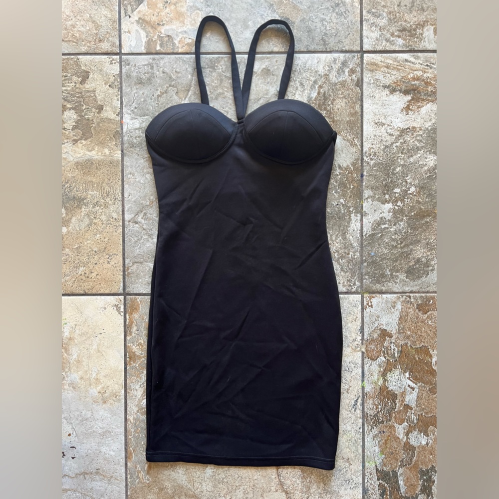 NWOT little black dress body con XS